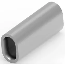 Butt connector, uninsulated, 3.0-6.0 mm², AWG 12 to 10, gray, 14.4 mm, 51893