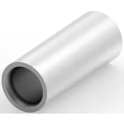 Butt connector, uninsulated, 21 mm², AWG 4, silver, 28.96 mm, 320238