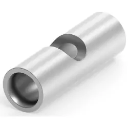 Butt connector, uninsulated, 8.0 mm², AWG 8, silver, 21.01 mm, 36906