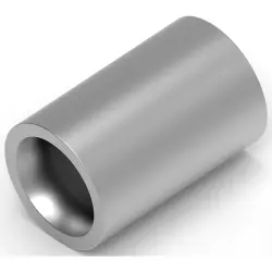 Butt connector, uninsulated, 3.0-6.0 mm², AWG 12 to 10, silver, 8.71 mm, 34138