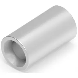 Butt connector, uninsulated, 1.25-2.0 mm², AWG 16 to 14, silver, 7.65 mm, 8-34137-1