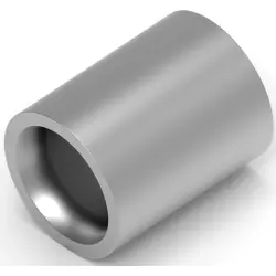 Butt connector, uninsulated, 13-15 mm², AWG 6, gray, 11.1 mm, 34319