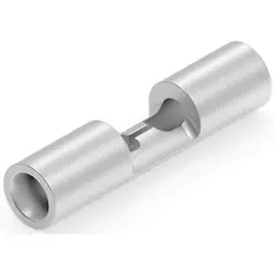 Butt connector, uninsulated, 0.3-1.42 mm², AWG 22 to 16, red, 15.1 mm, 2-321801-3