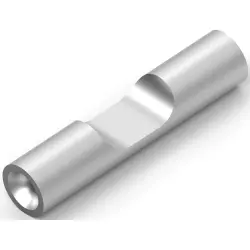 Butt connector, uninsulated, 0.1-0.41 mm², AWG 26 to 22, gray, 9.78 mm, 321198