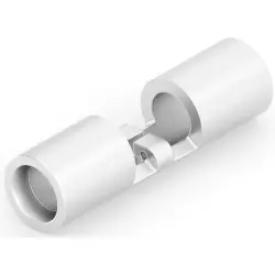 Butt connector, uninsulated, 1.25-2.0 mm², AWG 16 to 14, white, 15.1 mm, 322459