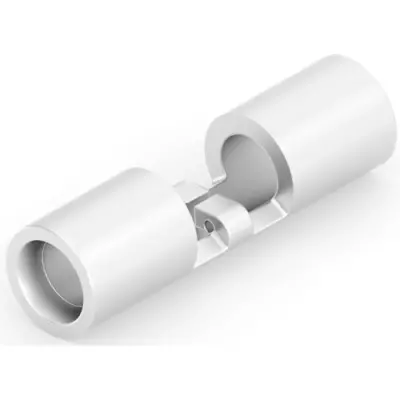 Butt connector, uninsulated, 1.25-2.0 mm², AWG 16 to 14, white, 15.1 mm, 322459 - 1