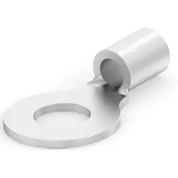 Uninsulated ring cable lug, 2.62-6.64 mm², AWG 12 to 10, 6.25 mm, M6, metal, 165026