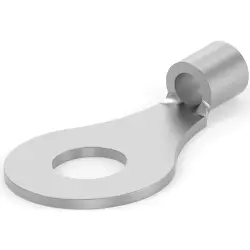 Uninsulated ring cable lug, 0.8-2.0 mm², AWG 16 to 14, 5.21 mm, M5, metal, 130128