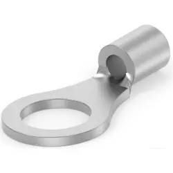 Uninsulated ring cable lug, 0.26-1.65 mm², AWG 22 to 16, 5.2 mm, M5, metal, 130017