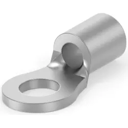 Uninsulated ring cable lug, 0.26-1.65 mm², AWG 22, 3.02 mm, M2.5, gray, 34104