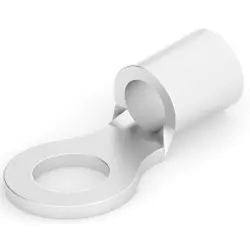 Uninsulated ring cable lug, 3.0-6.0 mm², AWG 12 to 10, 5 mm, metal, 322455