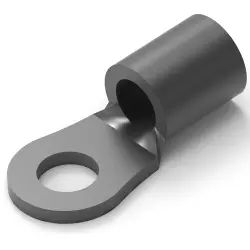 Uninsulated ring cable lug, 2.62-6.64 mm², AWG 12 to 10, 3.68 mm, M3.5, metal, 35476