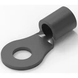 Uninsulated ring cable lug, 2.62-6.64 mm², AWG 12 to 10, 4.34 mm, M4, metal, 32994