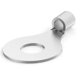 Uninsulated ring cable lug, 10.5-16.8 mm², AWG 6, 13.08 mm, M12, metal, 36808