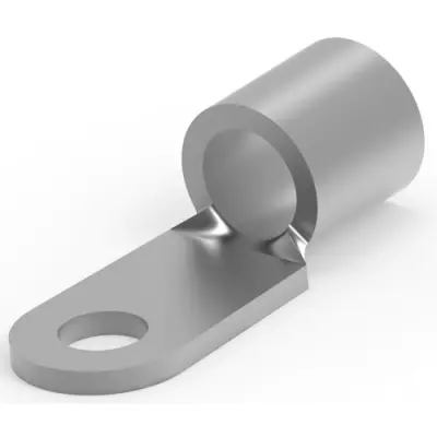 Uninsulated ring cable lug, 13-15 mm², AWG 6, 5 mm, metal, 52197 - 1