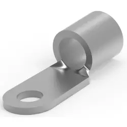 Uninsulated ring cable lug, 13-15 mm², AWG 6, 5 mm, metal, 52197