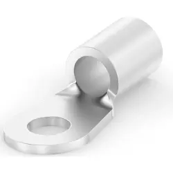 Uninsulated ring cable lug, 8.0 mm², AWG 8, 4.82 mm, metal, 31807