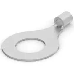 Uninsulated ring cable lug, 6.64-10.5 mm², AWG 8, 16.66 mm, M16, metal, 35665