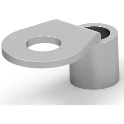 Uninsulated ring cable lug, 10.5-16.8 mm², AWG 6, 6.73 mm, M6, metal, 35678