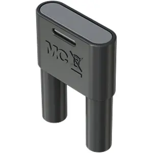 Jumper, pitch 19 mm, 1000 VAC/VDC, 1 kV, 32 A, nickel-plated, brown, 66.4012-27 - 1