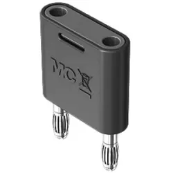 Jumper, pitch 19 mm, 30 VAC/60 VDC, 60 V, 32 A, nickel-plated, red, 64.4010-22
