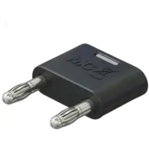 Jumper, pitch 19 mm, 30 VAC/60 VDC, 60 V, 32 A, nickel-plated, black, 64.4012-21 - 1