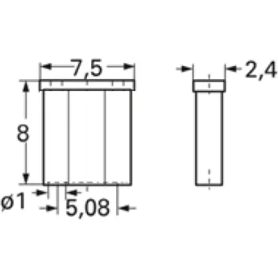Jumper, pitch 5.08 mm, 10 A, gold-plated, blue, BYB-4-40F4116 - 1