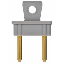 Jumper, pitch 6.35 mm, 20 A, gold-plated, gray, 24.0038-28