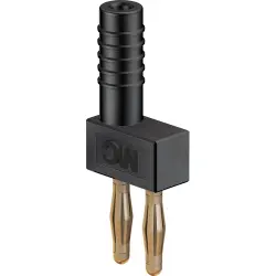 Jumper, pitch 5.08 mm, 30 VAC/60 VDC, 60 V, 10 A, gold-plated, black, 63.9847-21