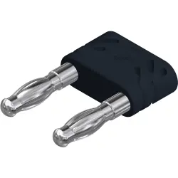 Jumper, pitch 14 mm, 30 VAC/60 VDC, 60 V, 32 A, nickel-plated, black, 972267100