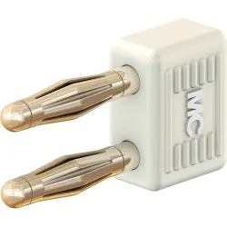 Jumper, pitch 5.08 mm, 30 VAC/60 VDC, 60 V, 10 A, gold-plated, white, 24.0040-29