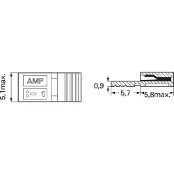 Jumper, pitch 2.54 mm, 3 A, tin-plated, black, 4-881545-2