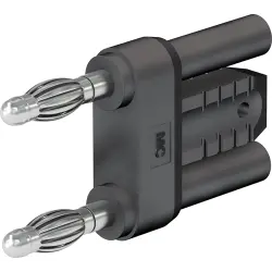 Jumper, pitch 19 mm, 30 VAC/60 VDC, 60 V, 32 A, nickel-plated, black, 24.0027-21