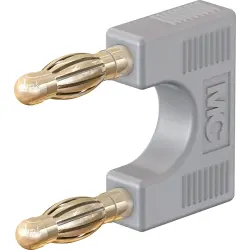 Jumper, pitch 19 mm, 30 VAC/60 VDC, 60 V, 32 A, gold-plated, gray, 24.0020-28
