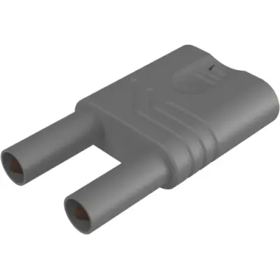 Jumper, pitch 19 mm, 1000 VAC/VDC, 1000 V, 32 A, nickel-plated, gray, 932200106 - 1