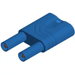 Jumper, pitch 19 mm, 1000 VAC/VDC, 1 kV, 32 A, nickel-plated, blue, 932200102