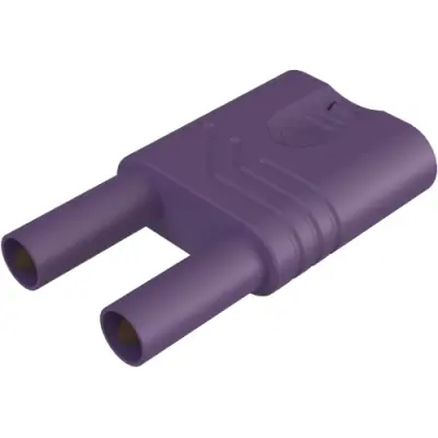 Jumper, pitch 19 mm, 1000 VAC/VDC, 1000 V, 32 A, nickel-plated, purple, 932200109 - 1