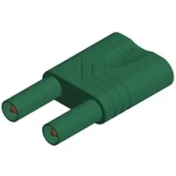 Jumper, pitch 19 mm, 1000 VAC/VDC, 1 kV, 32 A, nickel-plated, yellow/green, 932200188
