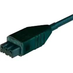 Power cord, Europe, socket STAK 3, straight on open end, H05RR-F4G0.75 mm², black, 5 m, 932187015