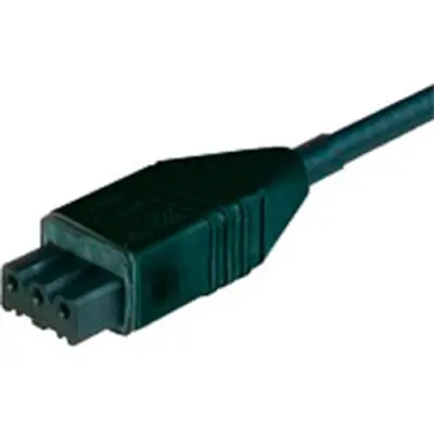 Power cord, Europe, socket STAK 3, straight on open end, H05RR-F4G0.75 mm², black, 5 m, 932187015 - 1