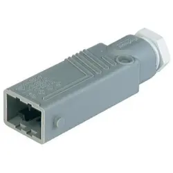 Plug, 5 pole, cable assembly, crimp connection, 1.0 mm², gray, 931692106