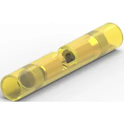 Butt connectorwith insulation, 0.12-0.4 mm², AWG 26 to 22, yellow, 22.61 mm, 8-323994-2