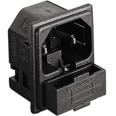 Combination element plug C18, 2 pole, snap-in, plug-in connection, black, PF0016/15/48 - 1