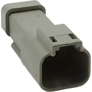 Socket housing, for rectangular miniature plug, PX0106P02GY - 1