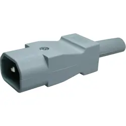 Plug E, 3 pole, cable assembly, screw connection, 1.5 mm², gray, 9009.0221