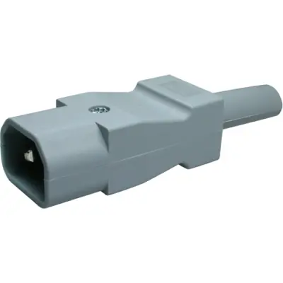 Plug E, 3 pole, cable assembly, screw connection, 1.5 mm², gray, 9009.0221 - 1