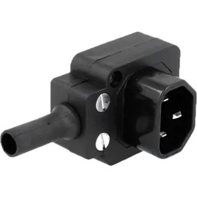 Plug E, 3 pole, cable assembly, screw connection, black, PX0685 - 1