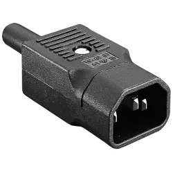 Plug E, 3 pole, cable assembly, screw connection, 1.0 mm², black, PX0686