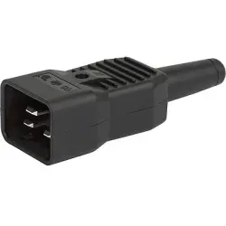 Plug I, 3 pole, cable assembly, screw connection, 1.5 mm², black, 4796.0000