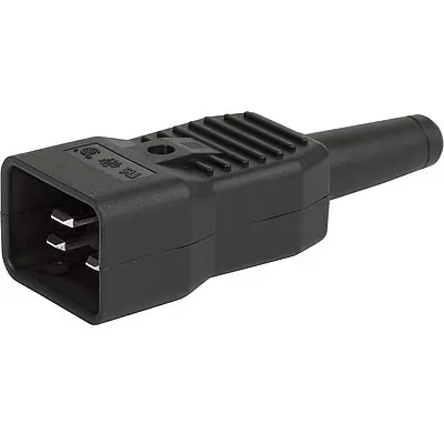 Plug I, 3 pole, cable assembly, screw connection, 1.5 mm², black, 4796.0000 - 1